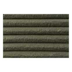 Poef Nora ribstof XL - groen - ø60x40 cm