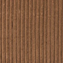 Poef rib vierkant- bruin - 38x35x35 cm