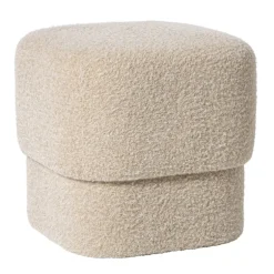 Poef vilt - beige - 40x40x40 cm