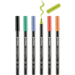 Porselein stiften - pastelkleuren - set van 6