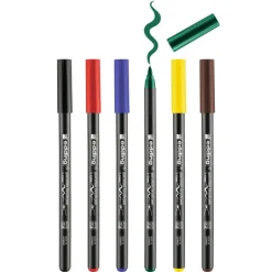 Porselein stiften - primaire kleuren - set van 6