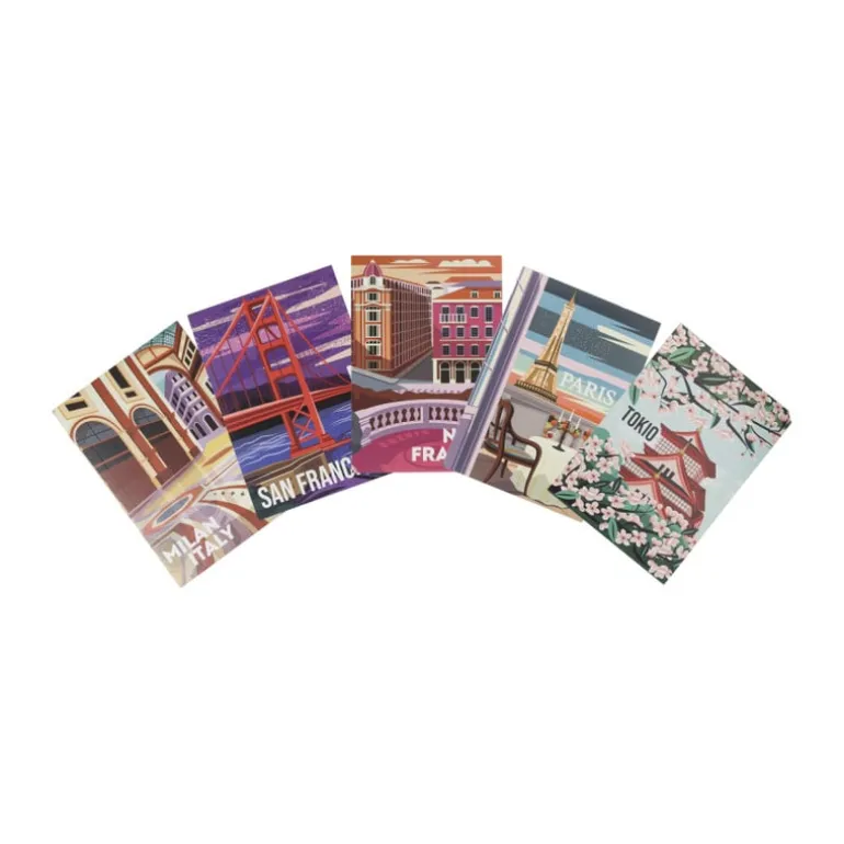 Poster Milaan - multikleur - 21x30 cm