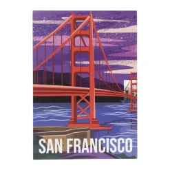 Poster San Francisco - multikleur - 21x30 cm