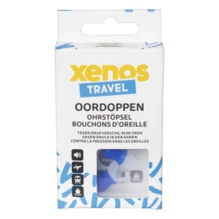 Reis oordopjes - wit/blauw