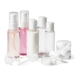 Reisflesjes in etui - set van 7