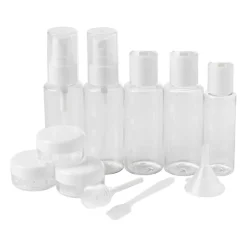 Reisflesjes in etui - set van 7