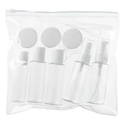 Reisflesjes in etui - set van 7