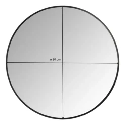 Ronde spiegel - ø80 cm - metalen lijst