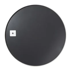 Ronde spiegel met beige lijst - ø70 cm