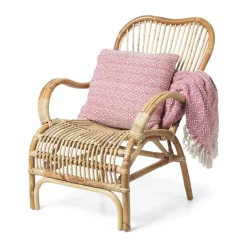 Rotan fauteuil Bandung - naturel - 83x69x84 cm