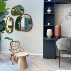 Rotan fauteuil Bandung - naturel - 83x69x84 cm