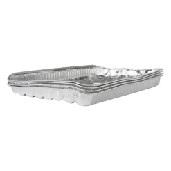Schaal aluminium - set van 4 - 3x32x23.5 cm