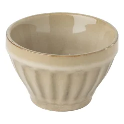 Schaal facet - beige - ⌀9x5.7 cm