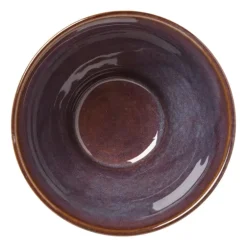 Schaal facet - bruin - ⌀13x7.5 cm