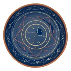 Schaal Fiesta - blauw - 27 cm