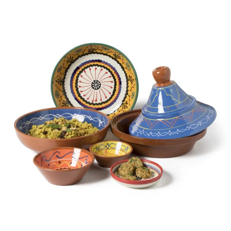 Schaal Fiesta - blauw - 27 cm