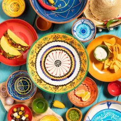 Schaal Fiesta - blauw - 15 cm