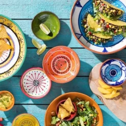 Schaal Fiesta - oranje - 15 cm