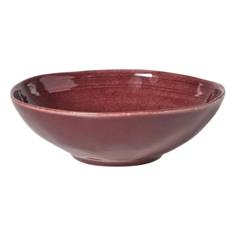 Schaal Toscane - bordeauxrood - ø24x7.5 cm