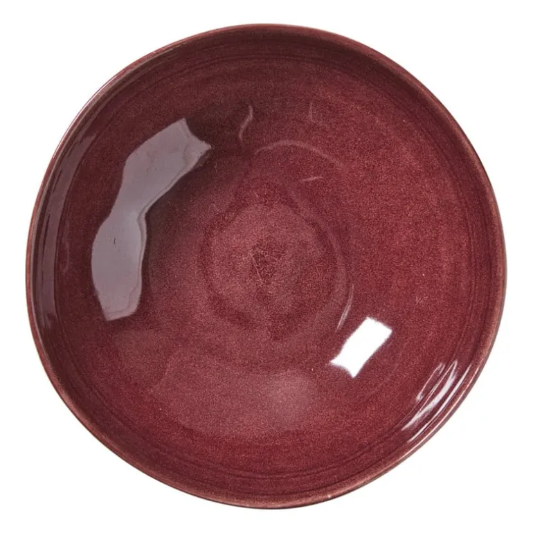 Schaal Toscane - bordeauxrood - ø24x7.5 cm