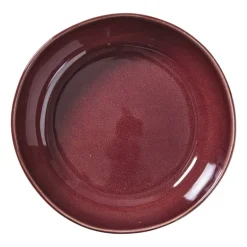 Schaal Toscane - bordeauxrood - ø22.8x7 cm