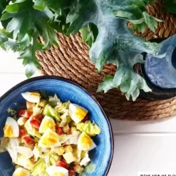 Schaal Toscane - donkerblauw - ø30 cm