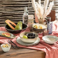 Schaal Toscane - zwart - ø30 cm