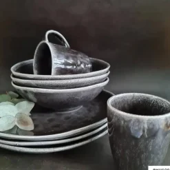 Schaal Toscane - zwart - ø24 cm