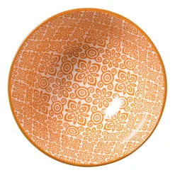 Schaaltje Anke klein - groen/oranje - ø9x4.6 cm