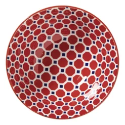 Schaaltje Anne groot - rood/blauw - ø15.8x7.3 cm