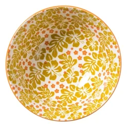 Schaaltje Anouk groot - blauw/geel - ø15.5x7 cm