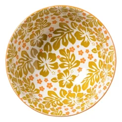 Schaaltje Anouk middel - blauw/geel - ø12x5.8 cm