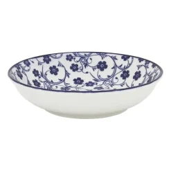 Schaaltje blue print - flowers - ⌀14 cm