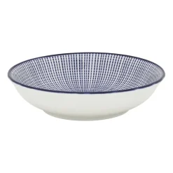 Schaaltje blue print - stripes - ⌀14 cm