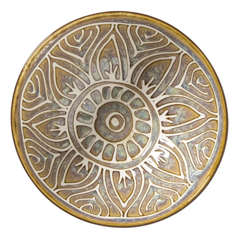 Schaaltje Bruno middel - grijs/blauw - ø12.3x5.8 cm