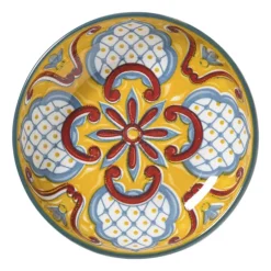 Schaaltje Carlos klein - geel/blauw - ø8.7x2.4 cm