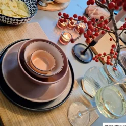 Schaaltje Emma - terra roze - ⌀12x7.5 cm