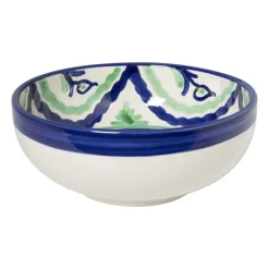 Schaaltje flor - groen/blauw - ø20 cm