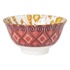 Schaaltje Jona - geel/rood - ø9.2x4.8 cm