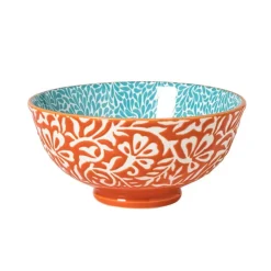 Schaaltje Moana middel - blauw/oranje - ø12.3x5.8 cm