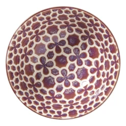 Schaaltje Nore groot - paars/geel - ø15.8x7.3 cm