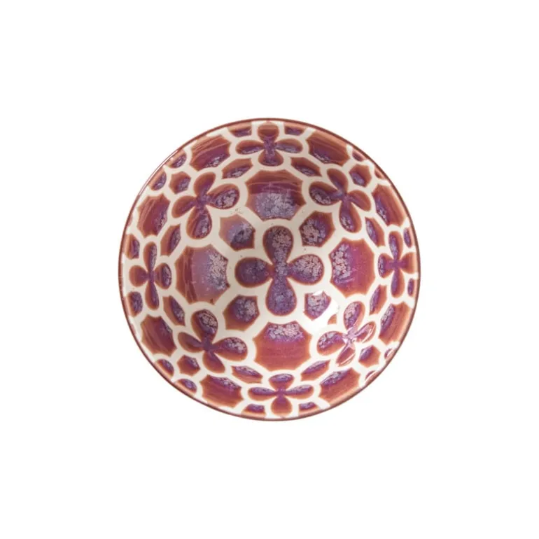 Schaaltje Nore klein - paars/geel - ø9.2x4.8 cm