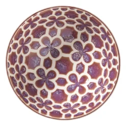 Schaaltje Nore middel - paars/geel - ø12.3x5.8 cm