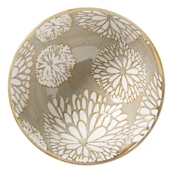 Schaaltje Nori rond - blauw/geel - ø10.5x5.8 cm