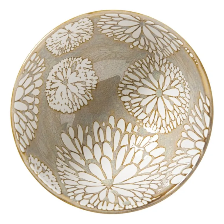 Schaaltje Nori rond - blauw/geel - ø10.5x5.8 cm