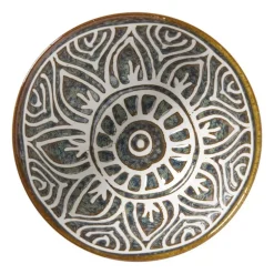 Schaaltje Nori rond - blauw/bruin - ø10.5x5.8 cm