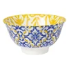 Schaaltje Nour - blauw/geel - ø9.2x4.8 cm