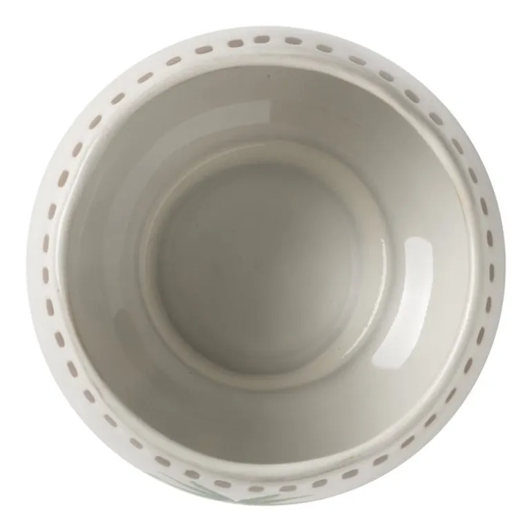 Schaaltje palmboom - beige/groen - ø11.15x8.5 cm