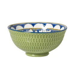 Schaaltje Rene middel - groen/blauw - ø12.3x5.8 cm