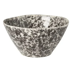 Schaaltje Roots - zwart/wit - ø15.7x8.2 cm